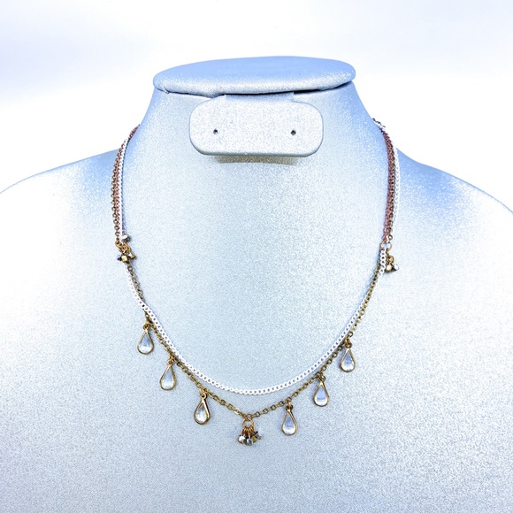 ⭐️mixed metals necklace - Picture 1 of 2